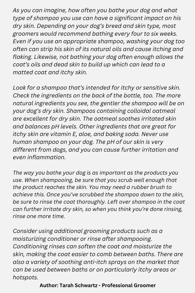 Groomer Quote - Grooming affects skin