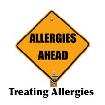 Treating dog allergies.