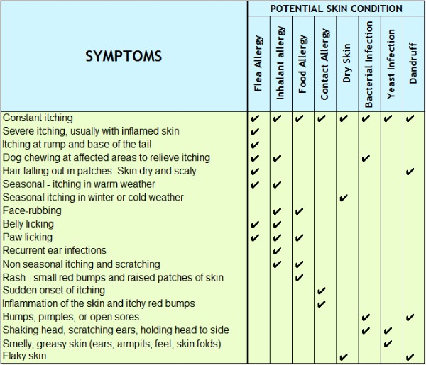 Skin Disorders Chart