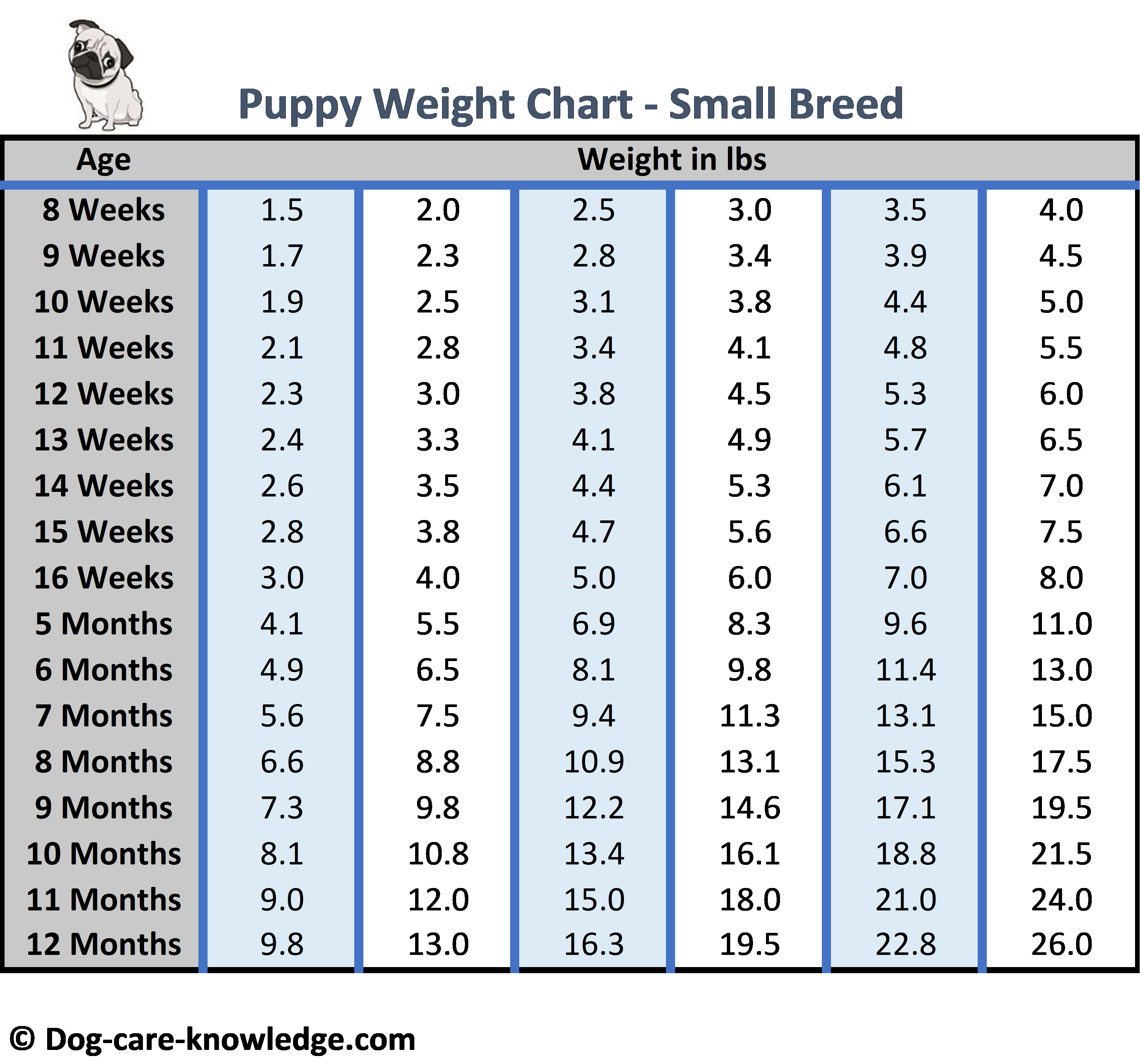 Puppy Weight Chart This is How Big Your Dog Will Be